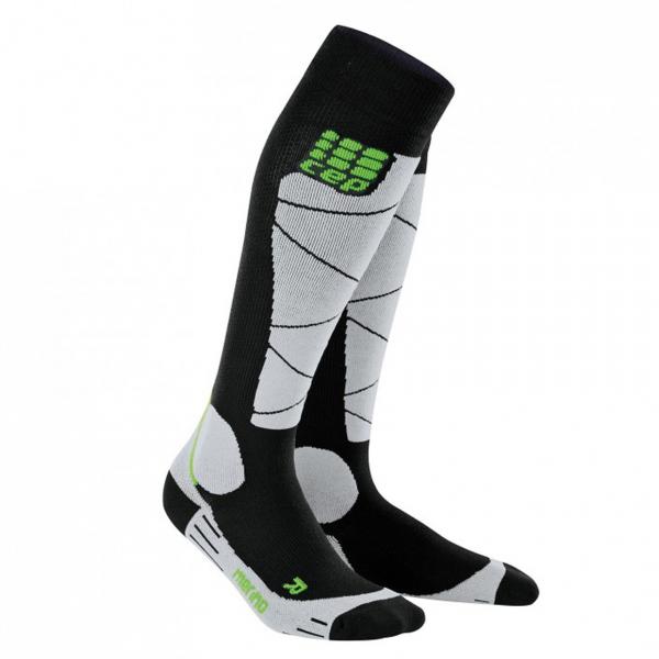 CEP ski merino socks black/grey Herren